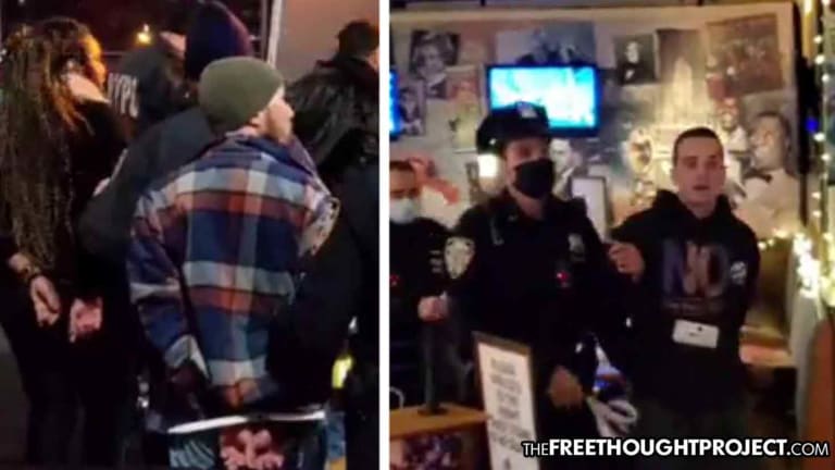 WATCH: NY Cops Arrest Multiple 'Unvaccinated' for Trying to Eat Dinner Without Showing Papers