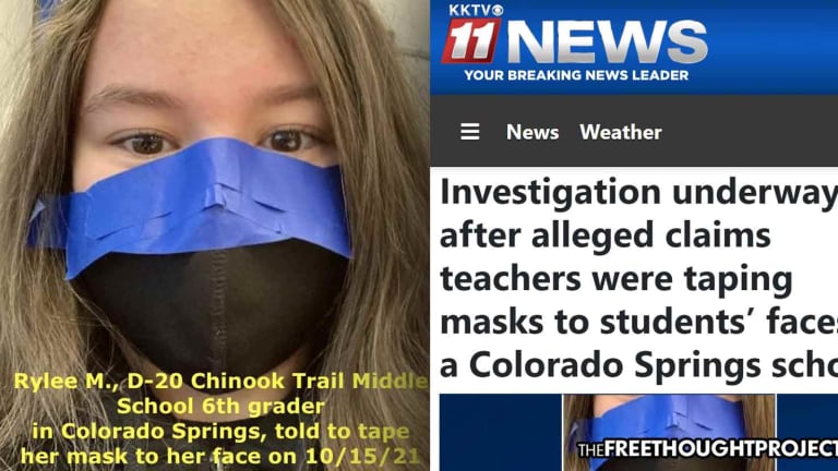 Outrage & Investigation as Teachers Reportedly Taping Masks to the Faces of Children