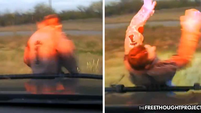 WATCH: Man Disabled After Crazed Cop Plows into Him at 45MPH Over a License Plate Issue