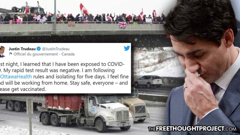 Trudeau Hides in 'Isolation' As Canadian Truckers Smash Covid Tyranny with Mass Resistance