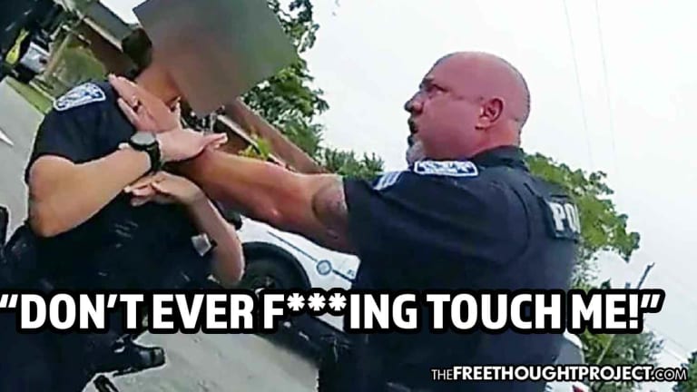 WATCH: Raging Cop Chokes Female Officer As He Demands All Other Cops 'Turn Off F***ing Cameras!'