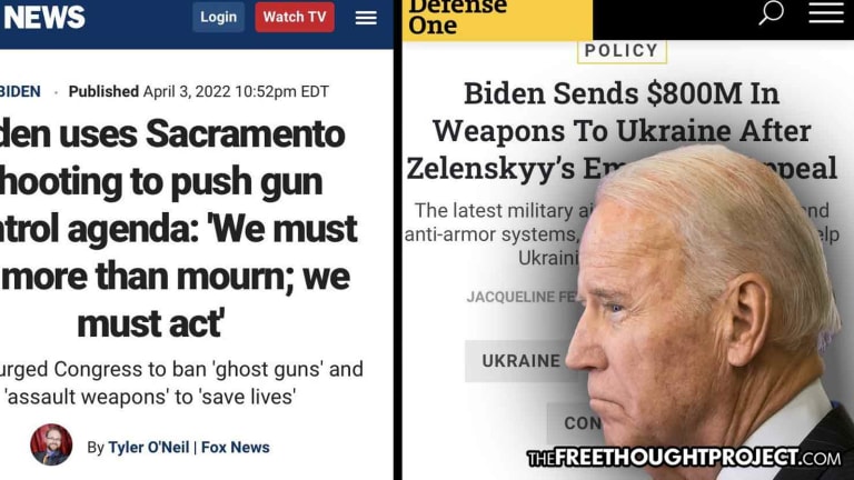 Biden Exploits Sacramento Shooting to Ban Guns for Americans While Sending Billions in Guns to Ukraine