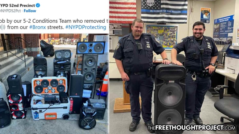 Cops Take to Twitter to Brag About Confiscating 'Illegal Speakers' and Quickly Get Owned