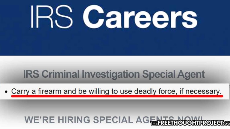 IRS Deletes Job Listing After Calling for Special Agents to Be Able to Kill Americans to Do Their Jobs
