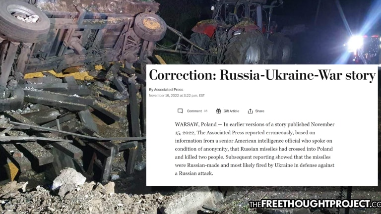 Associated Press Issues Correction After Publishing False Report that Could've Started WW3