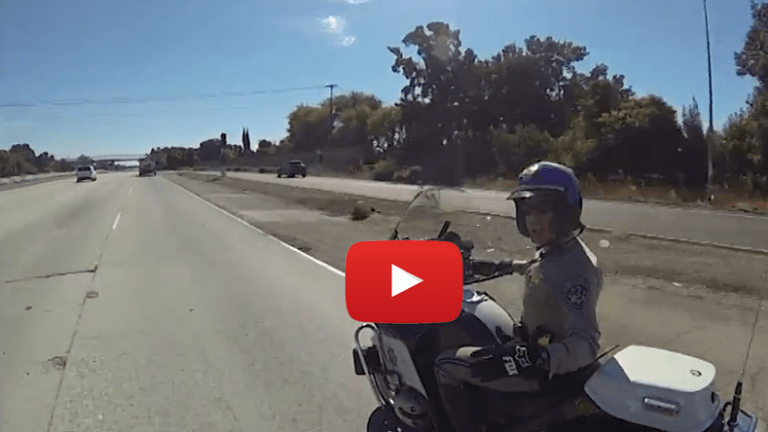 Cop Chases Down Bikers, Biker Tells Cop to Leave, Cop Leaves