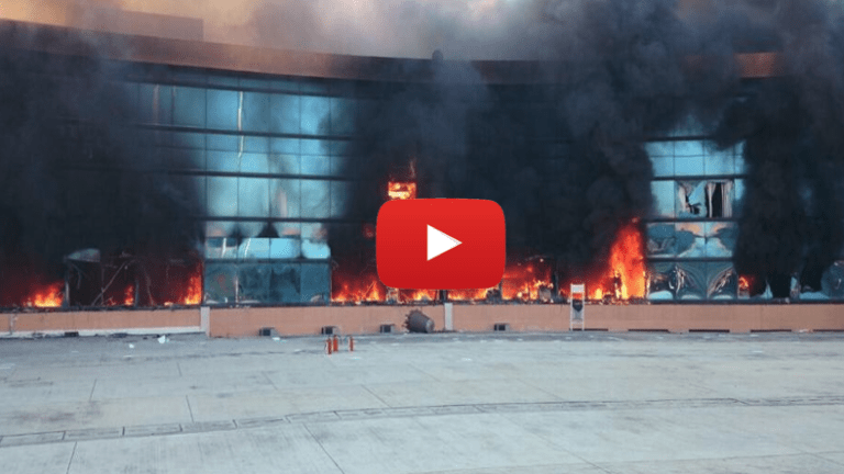 Furious Teachers and Students Burn Government Building in Protest over Police Corruption