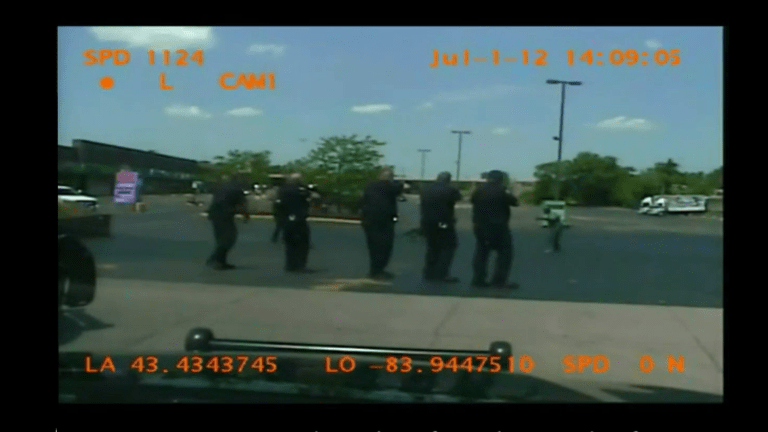 Graphic Video Released in "Firing Squad" Style Police Killing of Mentally Ill Man