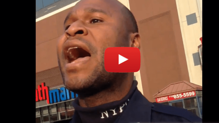 Power Tripping NYPD Cop Tells Man, "Your First Amendment Ends Right Here!"