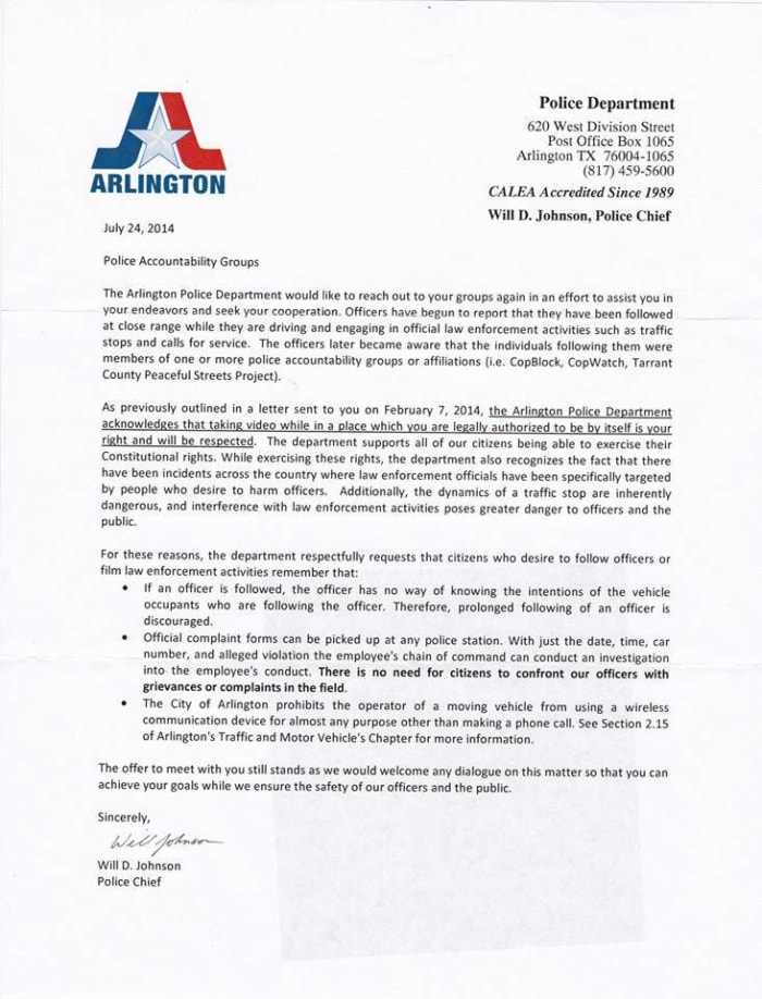 APD letter