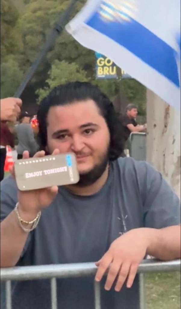 Mehdizadeh displays a threat to student activists in the run-up to the attack: “ENJOY TONIGHT!”