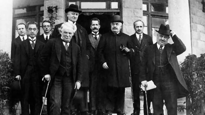 Delegates at the San Remo conference, Italy, April 1920. Source: Mint Press News