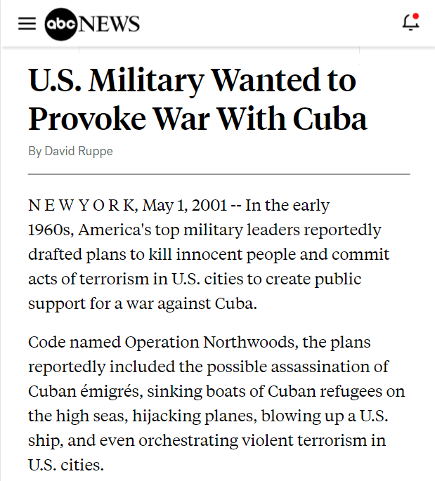 ABC News, 01 May 2001 | Source