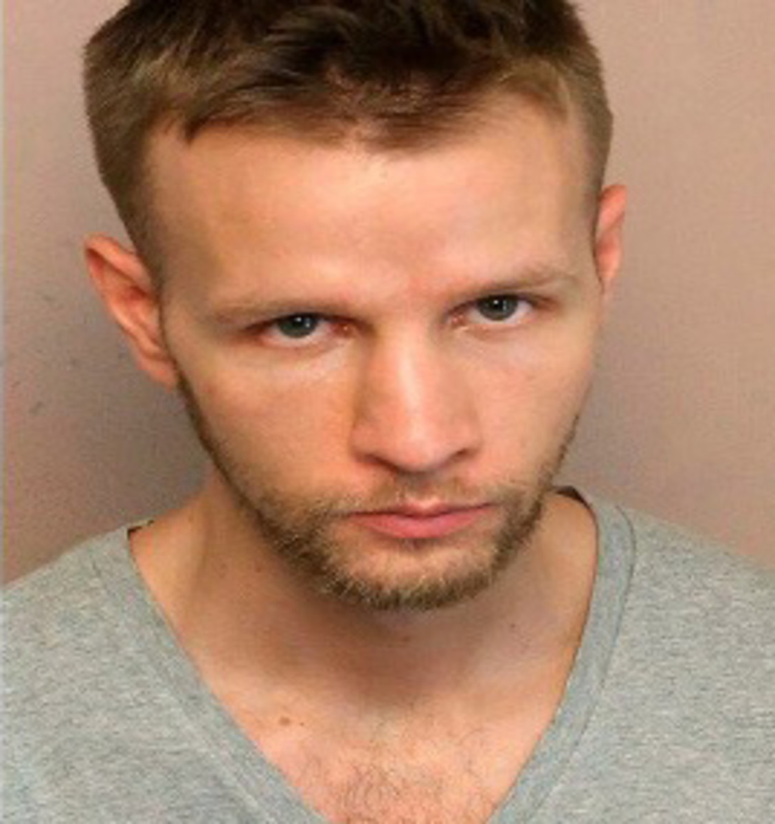 Daniel Hale in a police photo taken at the time of his arrest in 2019. [Source: knowdrones.com]