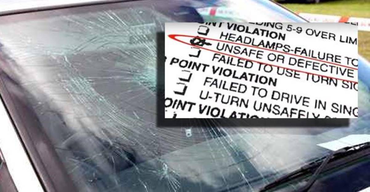 Citation Nation Cop Writes Man a Ticket for Broken Windshield as He's Getting it Fixed The