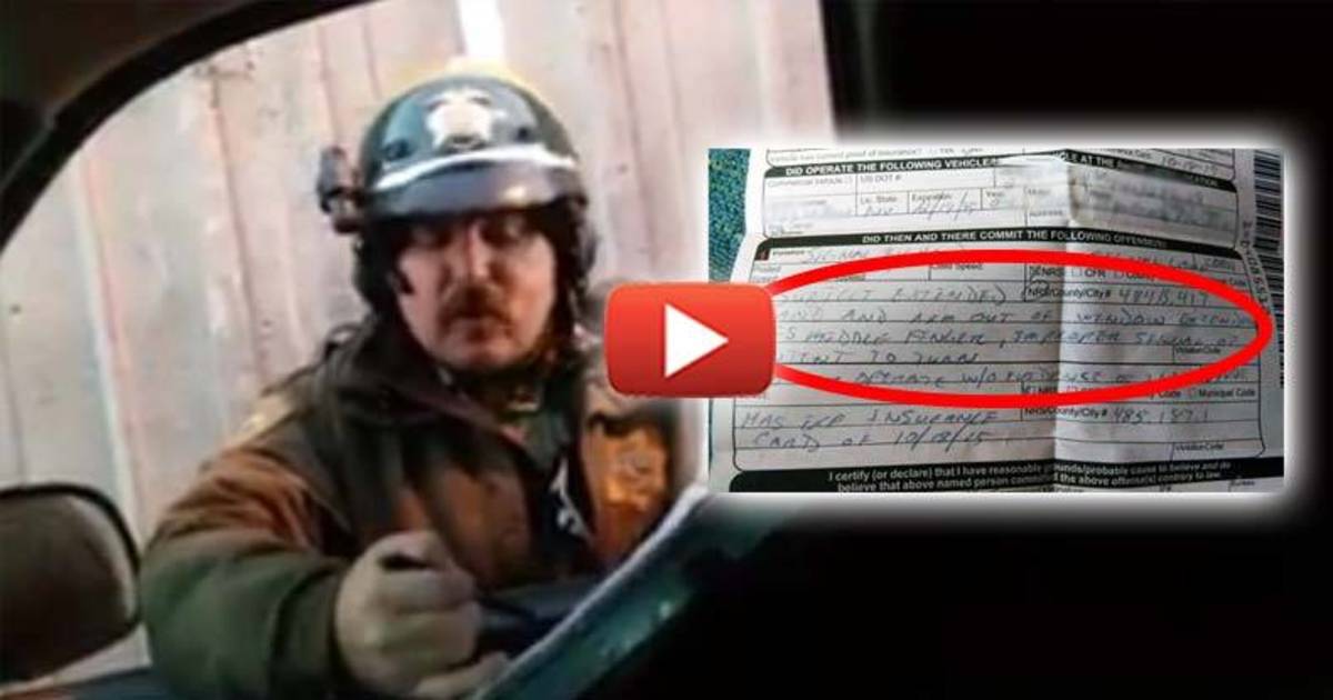 Man Flips Off Cop For Nearly Causing Wreck, Cop Gives HIM a Ticket for ...