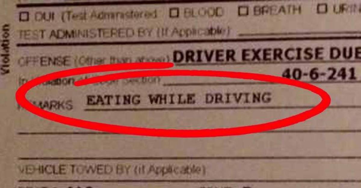 ticketed-for-eating-while-driving