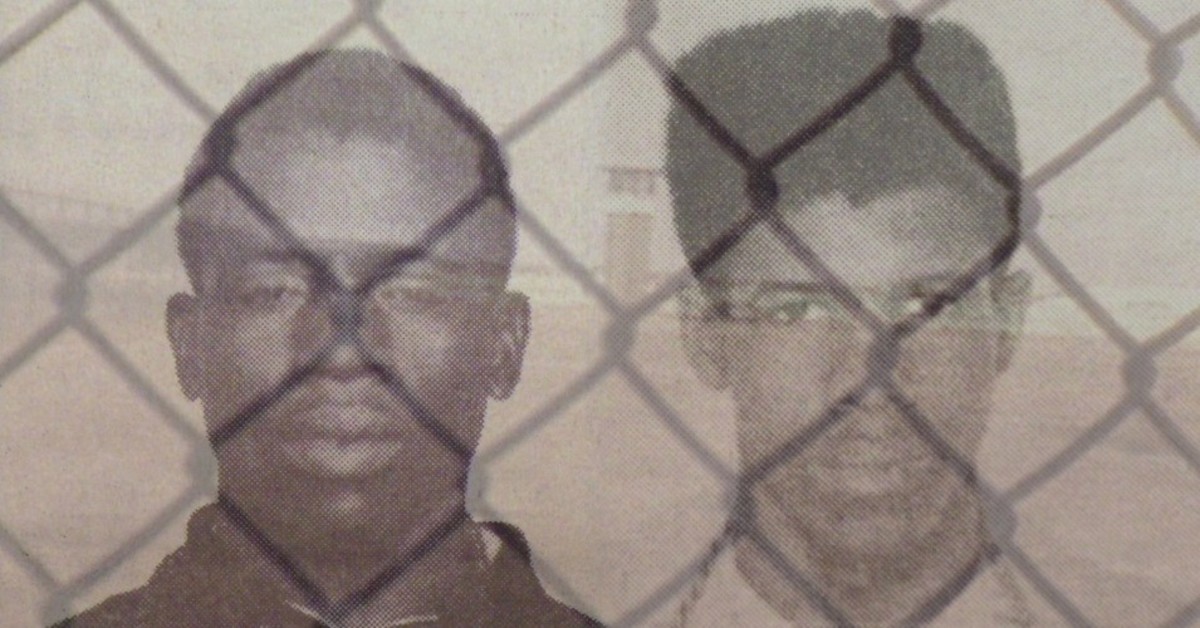 An image of Herman Wallace and Albert Woodfox in the early 1970s in a still from "In the Land of the Free..." (Photo: Solitary Watch)