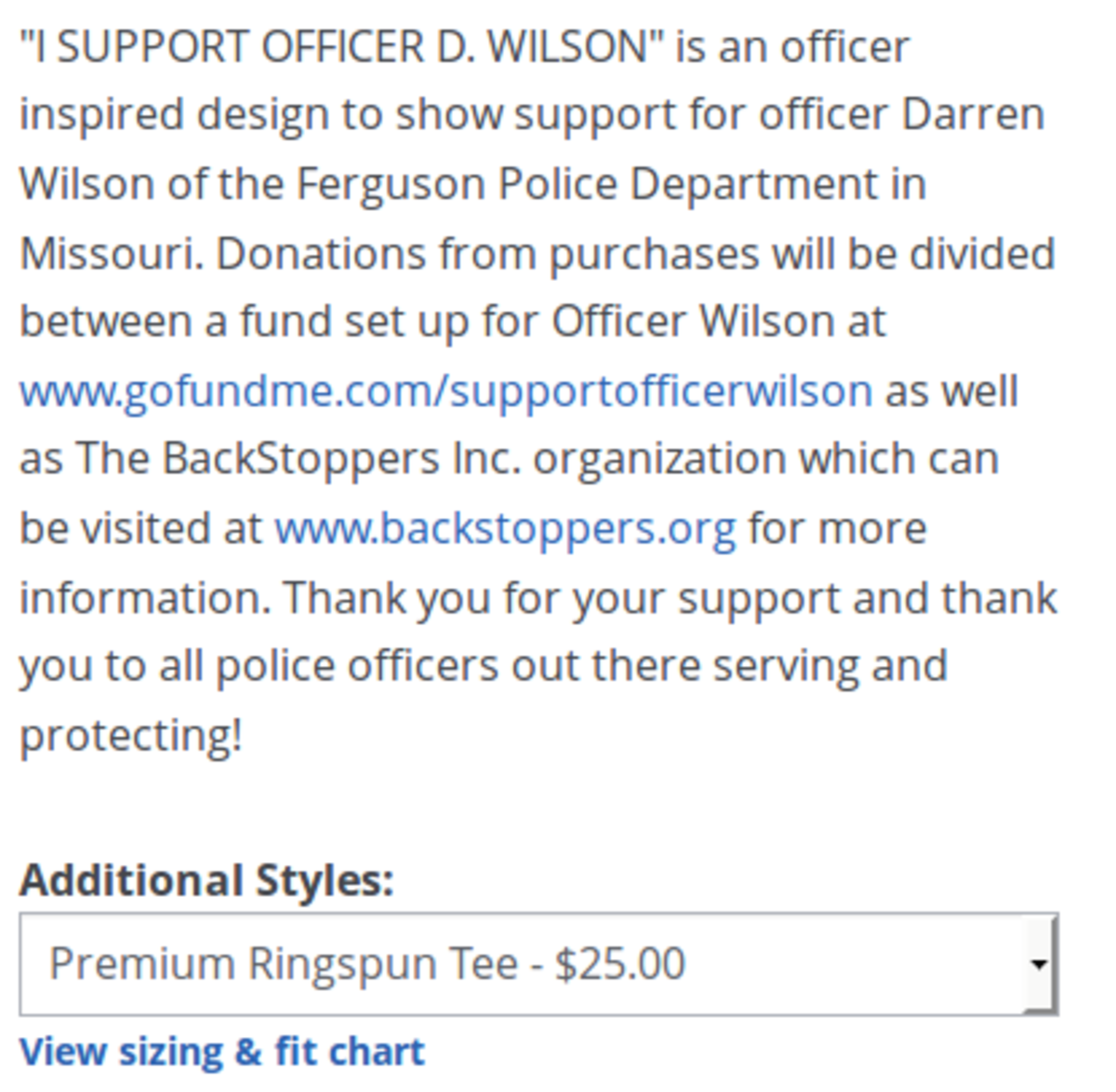 I SUPPORT OFFICER D. WILSON | Teespring 2014-09-14 20-08-05