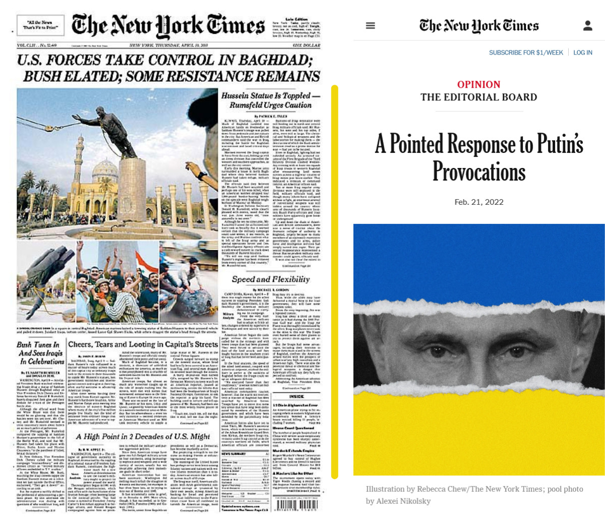 New York Times war coverage