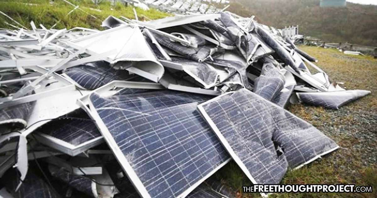 Solar Panels Subsidized By Gov't Are Winding Up In Landfills