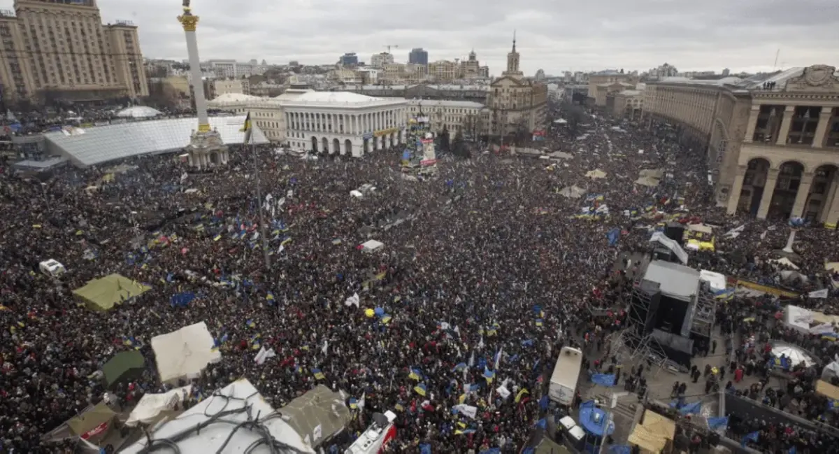 A Maidan crowd