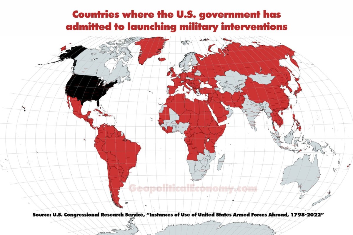 Countries-US-military-interventions-map