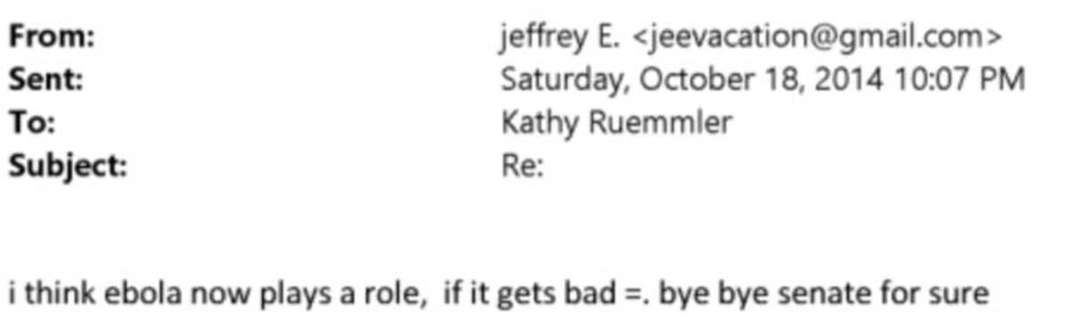2 correos electrónicos de Epstein sobre el ébola en el Senado (1)